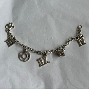 Tiffany & Co. Atlas 5 Charm Bracelet